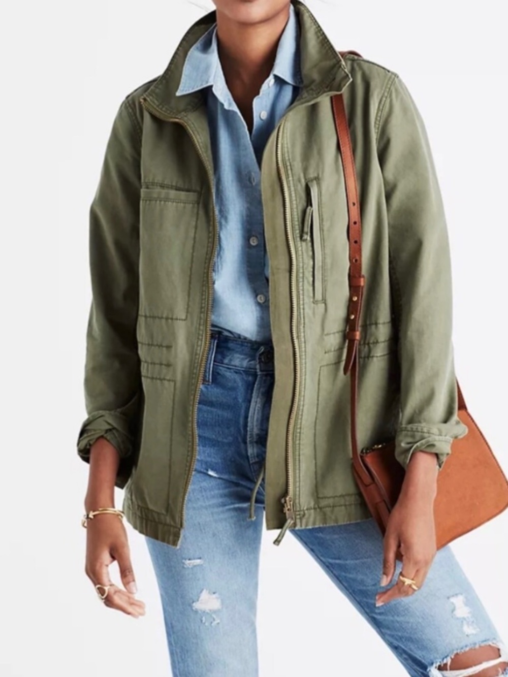 Madewell Fleet Utility Military Green jacket Small
